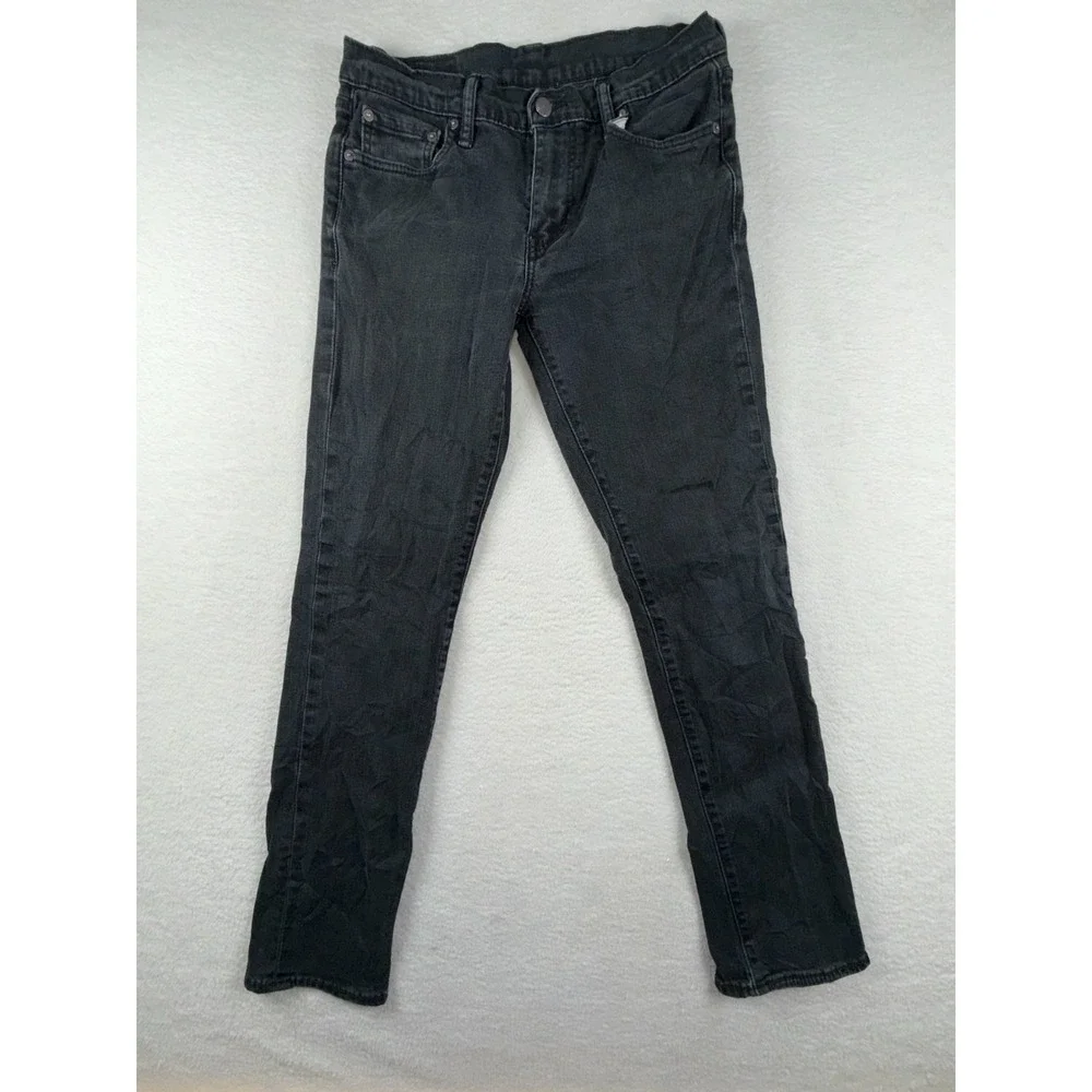 Levi's 511 Mens Jeans W30 x L32 Black Denim 5 Pocket Dark Wash Low Rise Skinny